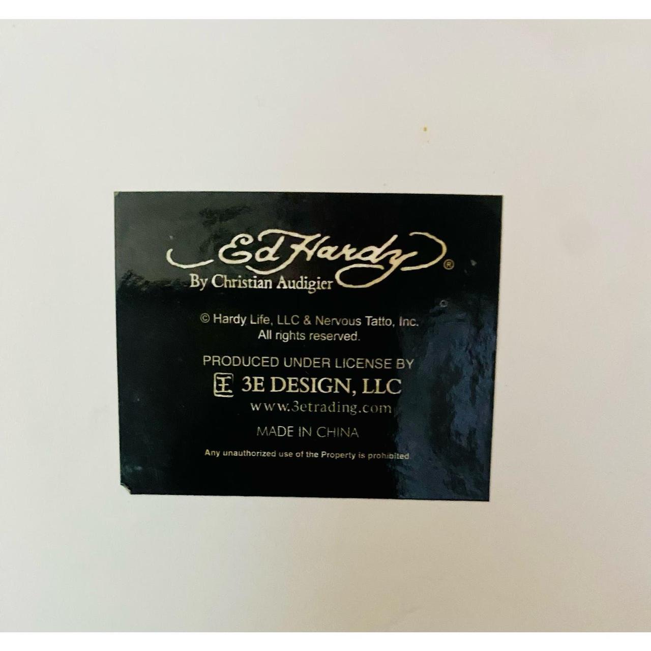 ED HARDY ガラス時計 Vintage 90s Ed Hardy Clock Round Glass Koi Fish  | Depop