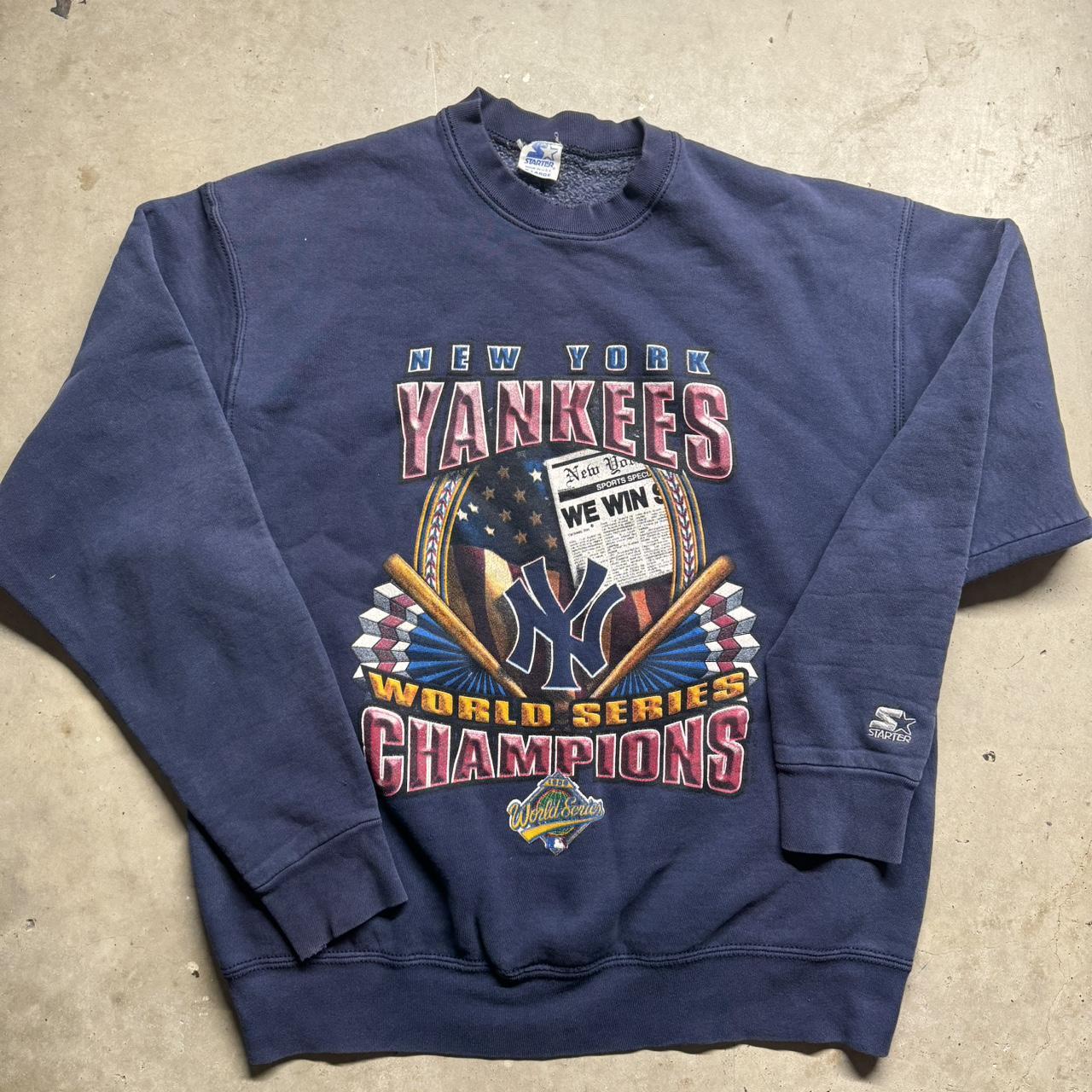 1986 Yankees championship crewneck - Depop