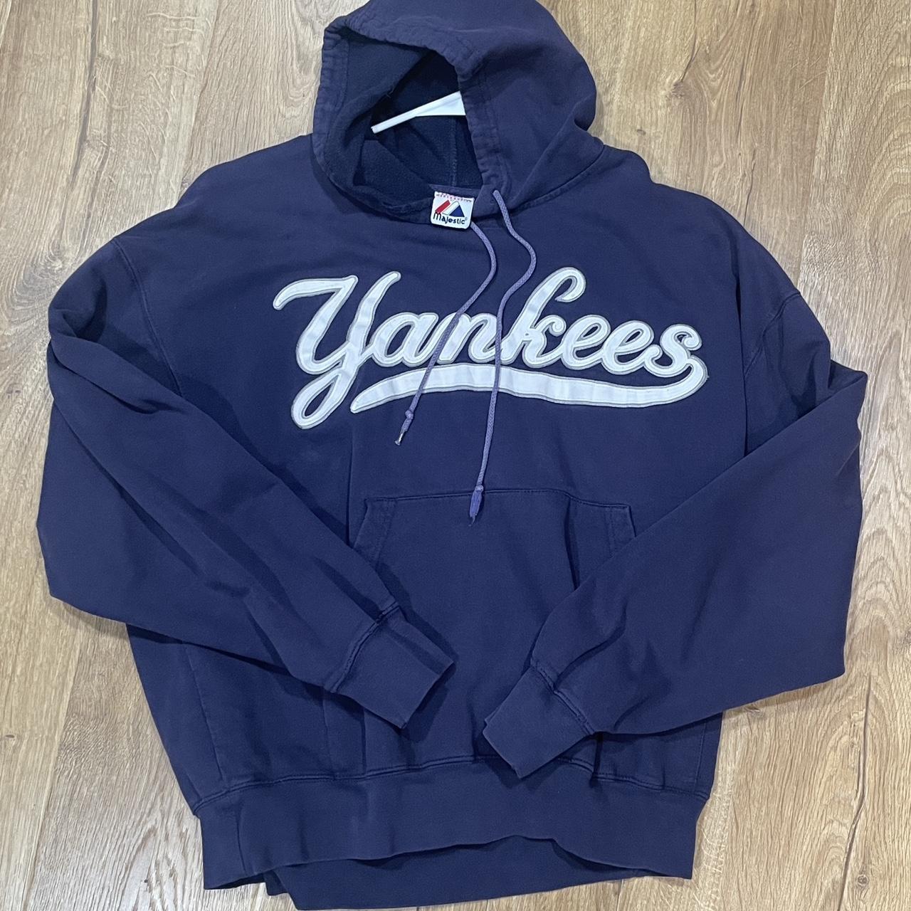 Vintage Yankees hoodie Size L Some fading near - Depop