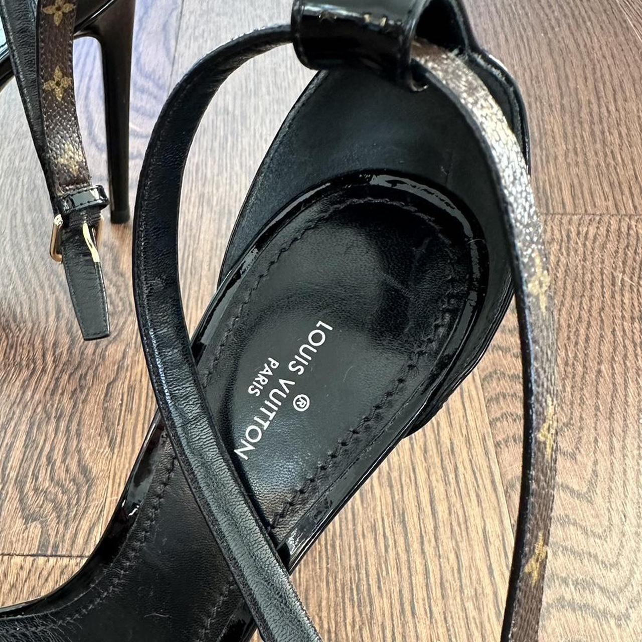 Louis Vuitton size 7 1/2 heels only worn once. Heel | Depop
