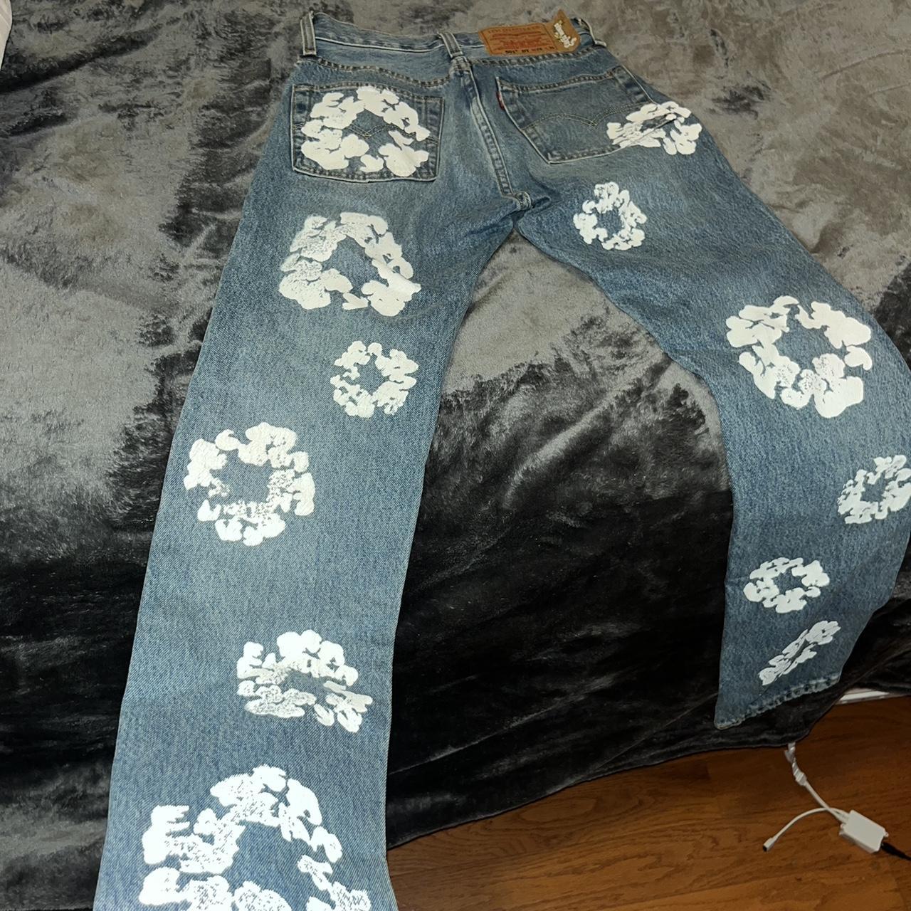 denim tears 確実正規品 SAINT Mxxxxxx DENIM TEARS DT_OVER ALL WREATH Blue