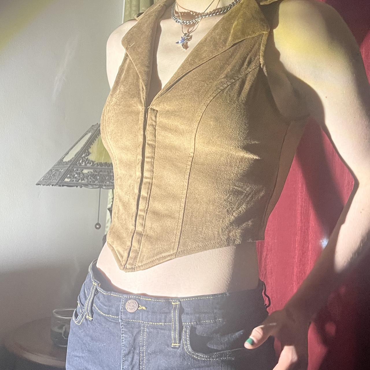 Suede corset - Depop