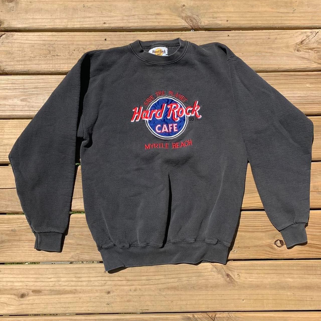 90s Vintage Hard Rock Cafe Crewneck Size M GREAT... - Depop