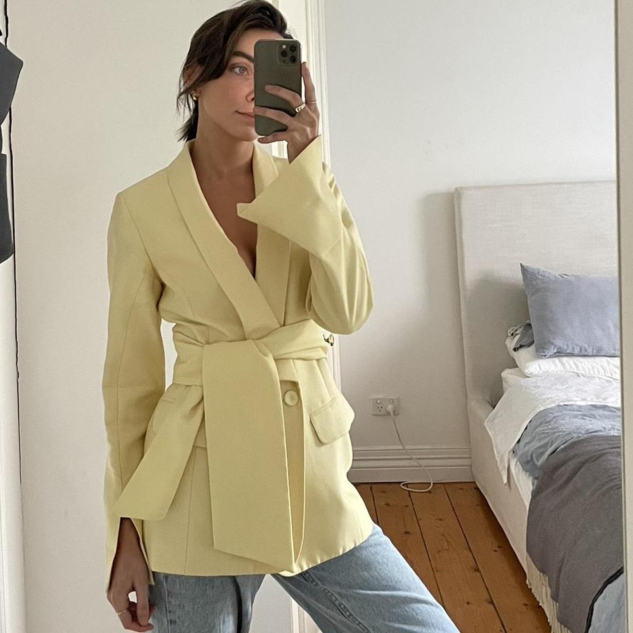 Viktoria & Woods Crescendo Blazer in Yellow. RRP... - Depop