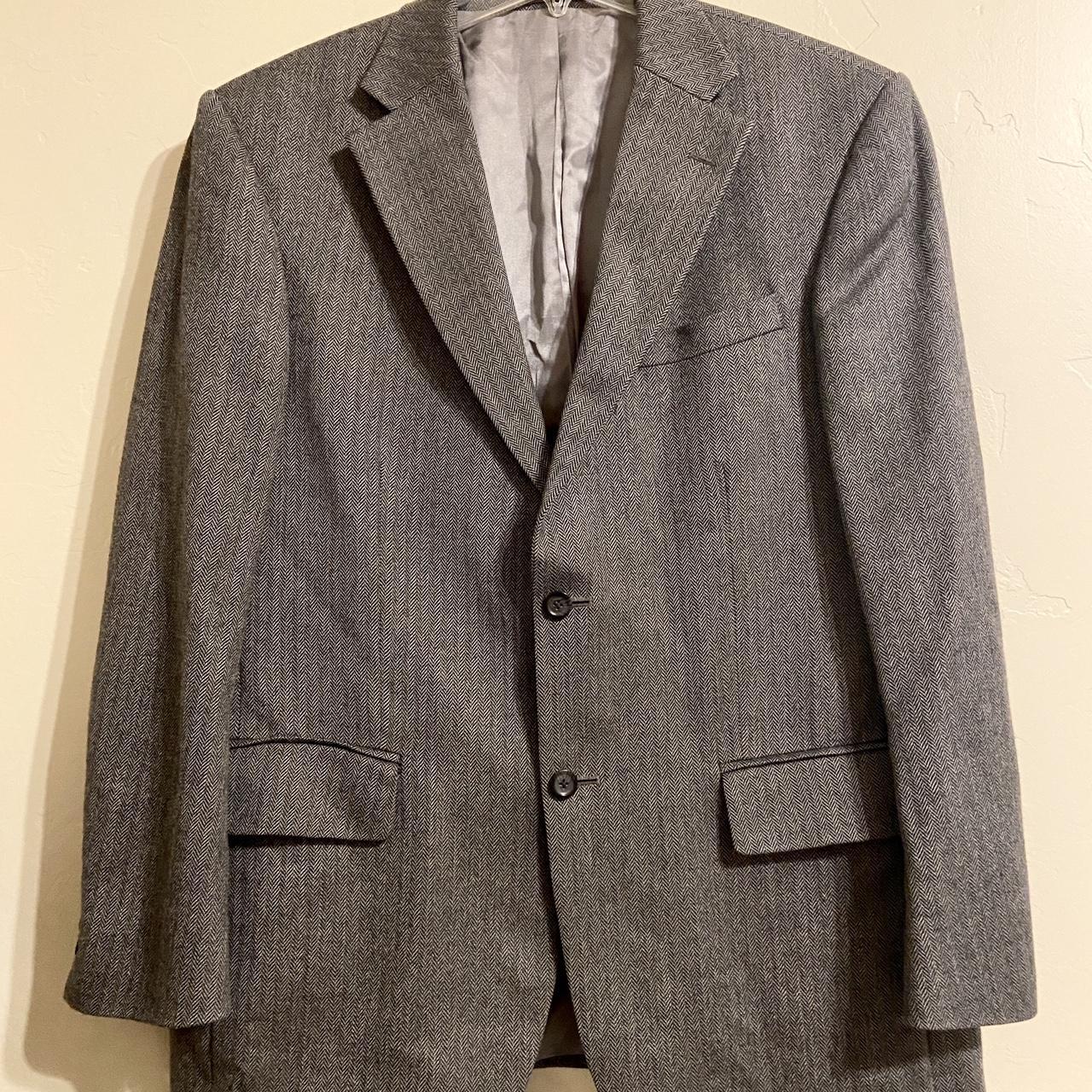 Oscar de la Renta Suit Coat -Size 43R - Depop