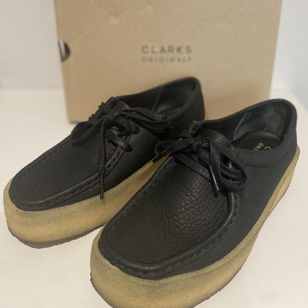 clarks wallabees black sale