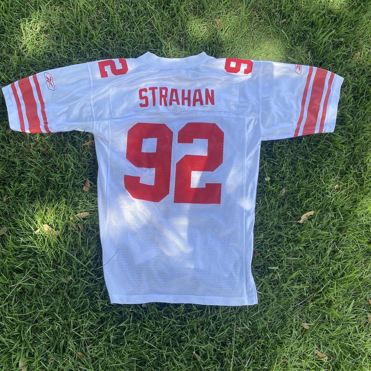 Non-authentic Strahan ny jersey No flaws - Depop