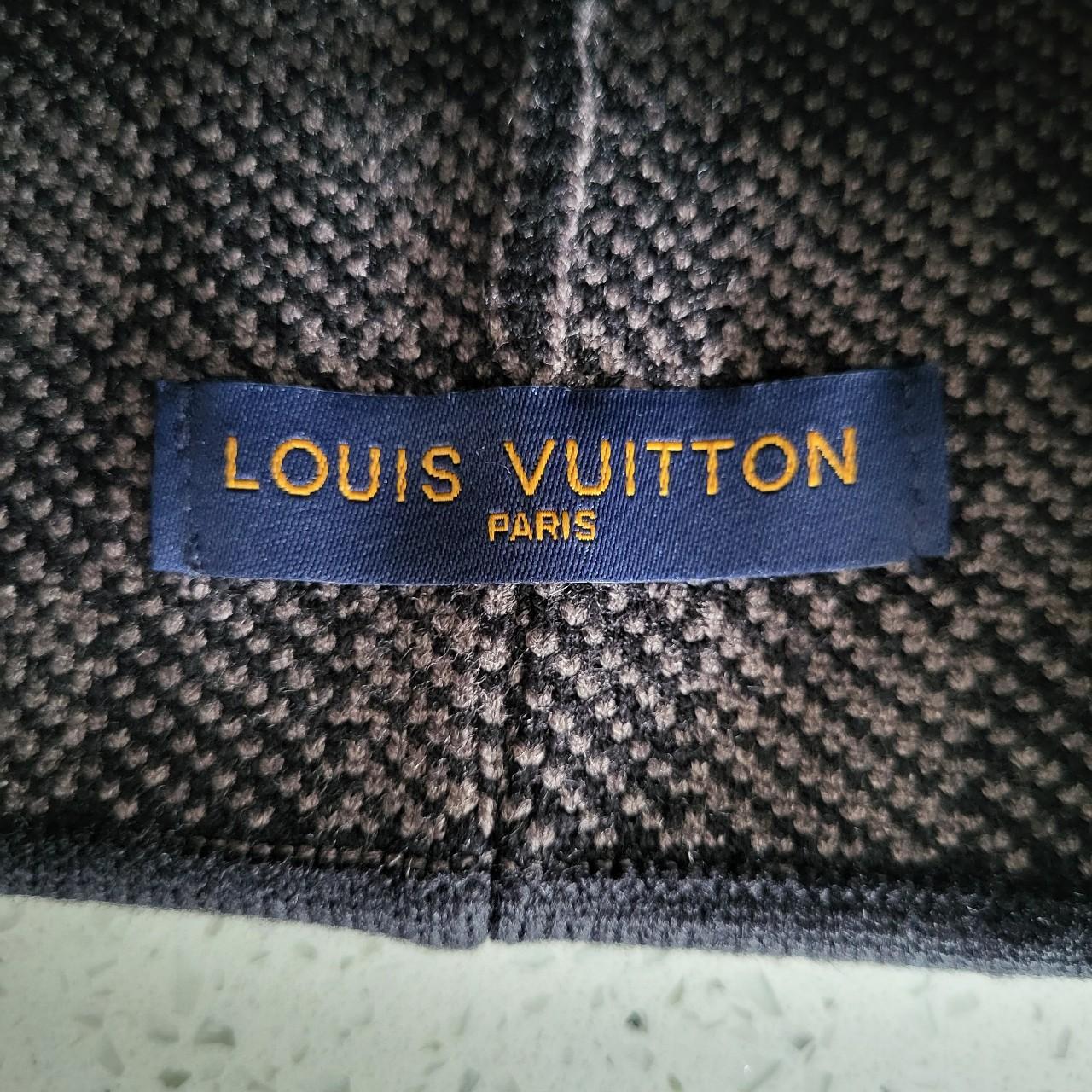 Louis Vuitton Women's Black and Grey Hat | Depop