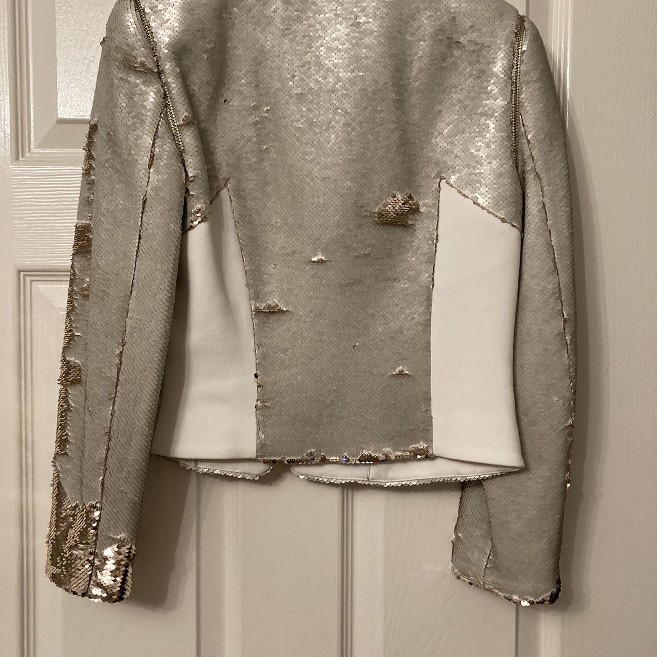 Womens Blazer Ted Baker Cream Jacket Ted Baker Sequin Jacket Worn Once