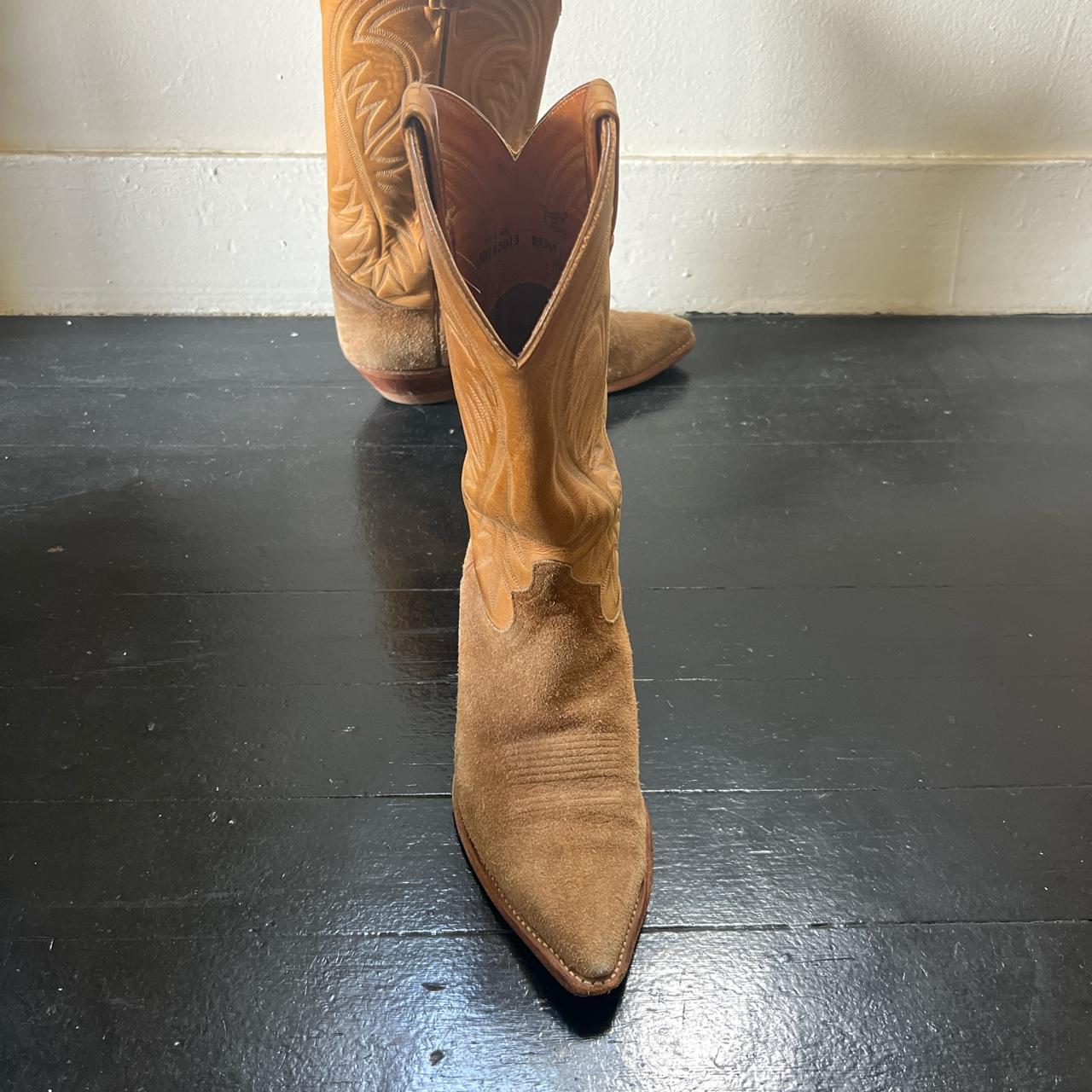 Tony Lama Women S Tan Boots Depop