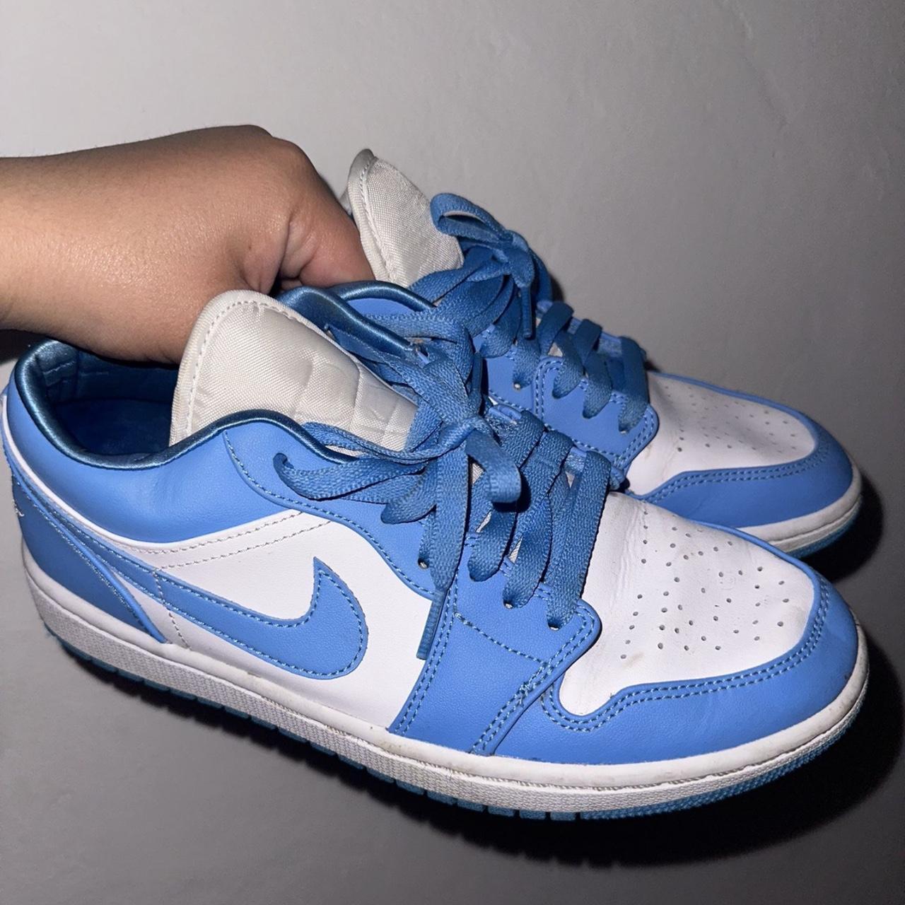 low top jordan 1 carolina blue