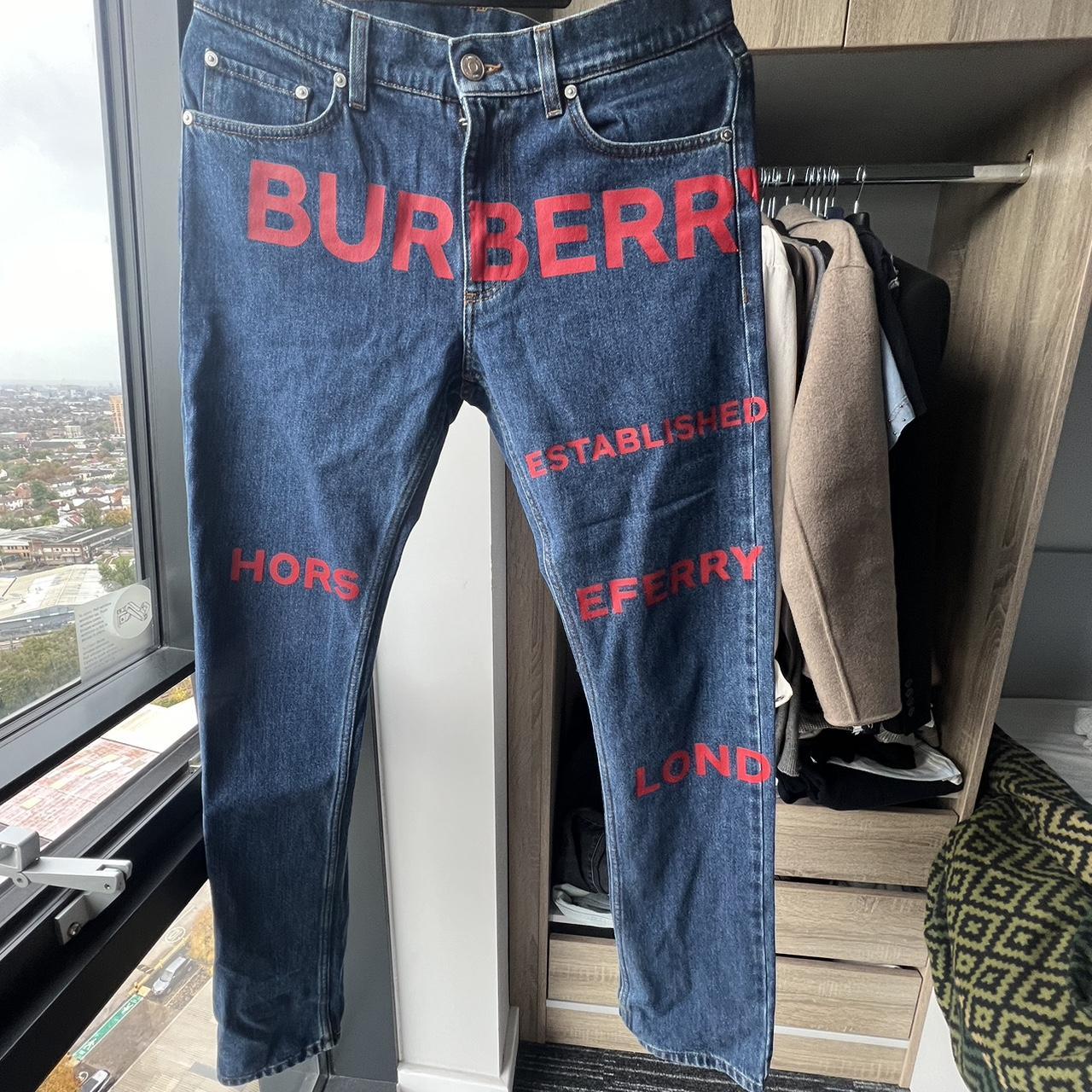 Burberry estampado jeans hotsell