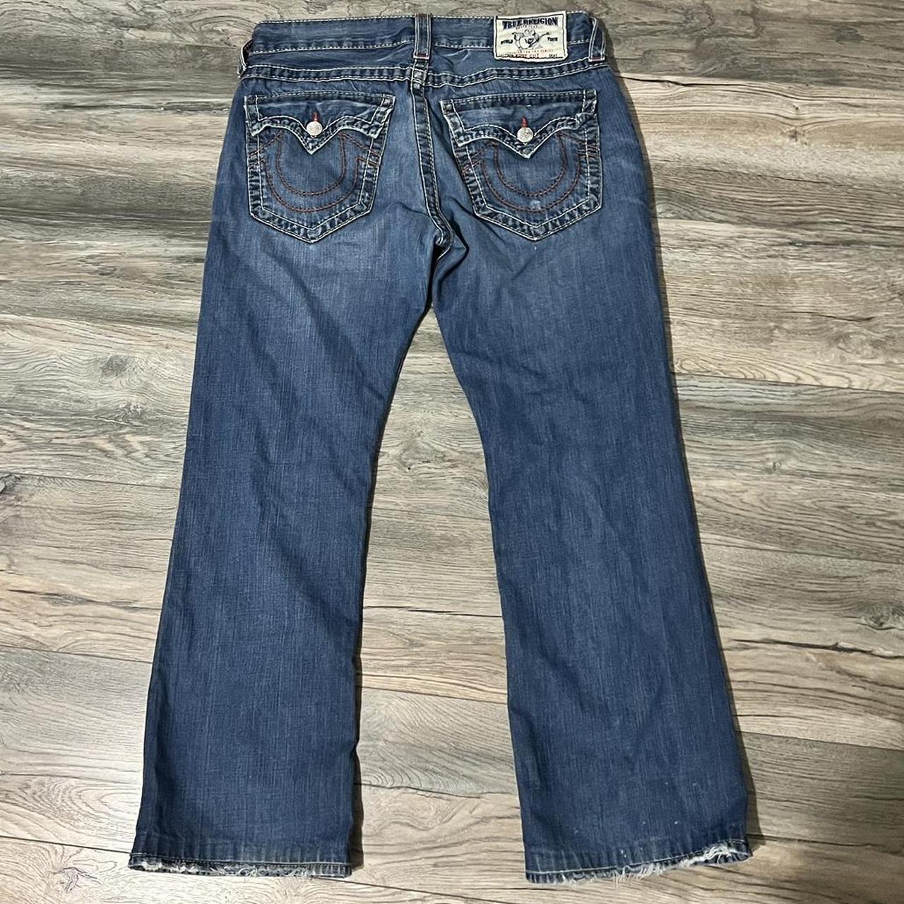 BOOT CUT TRUE RELIGION JEANS Super clean blue... - Depop