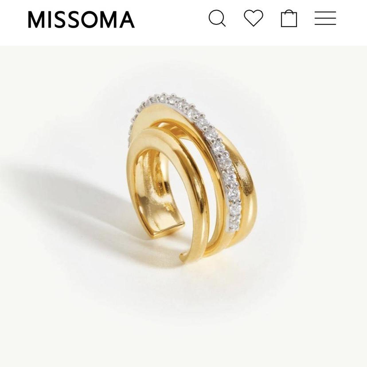 Missoma Women's Gold Jewellery Depop