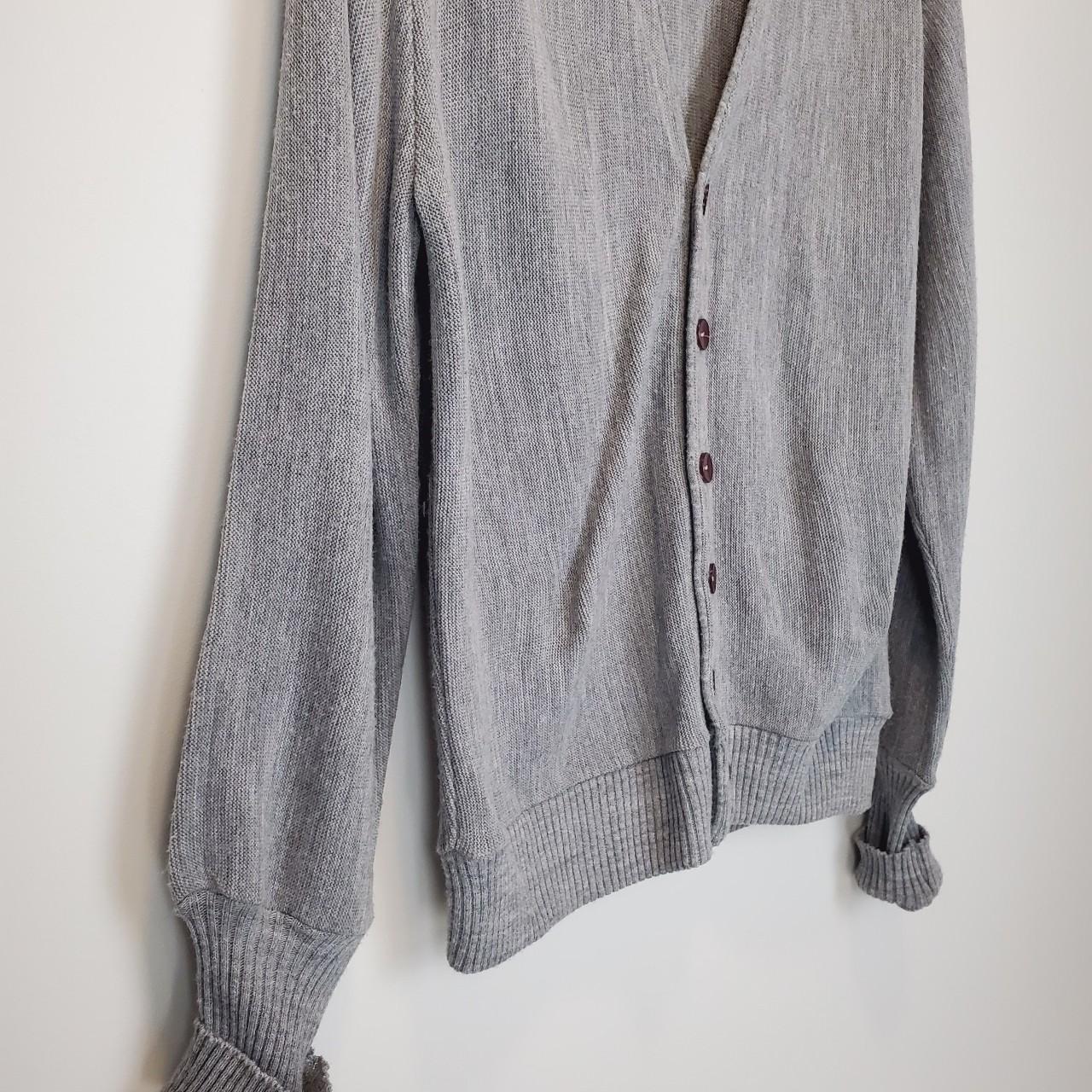 Men's Grey Cardigan | Depop