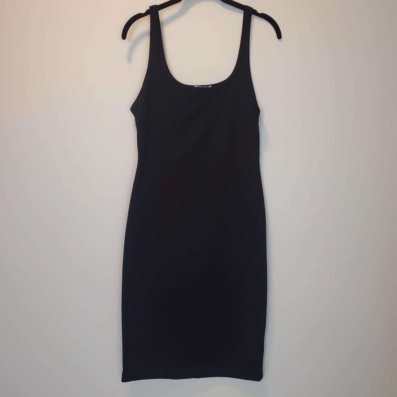 Zara Black Date Night Bodycon Dress Pre-loved Light... - Depop