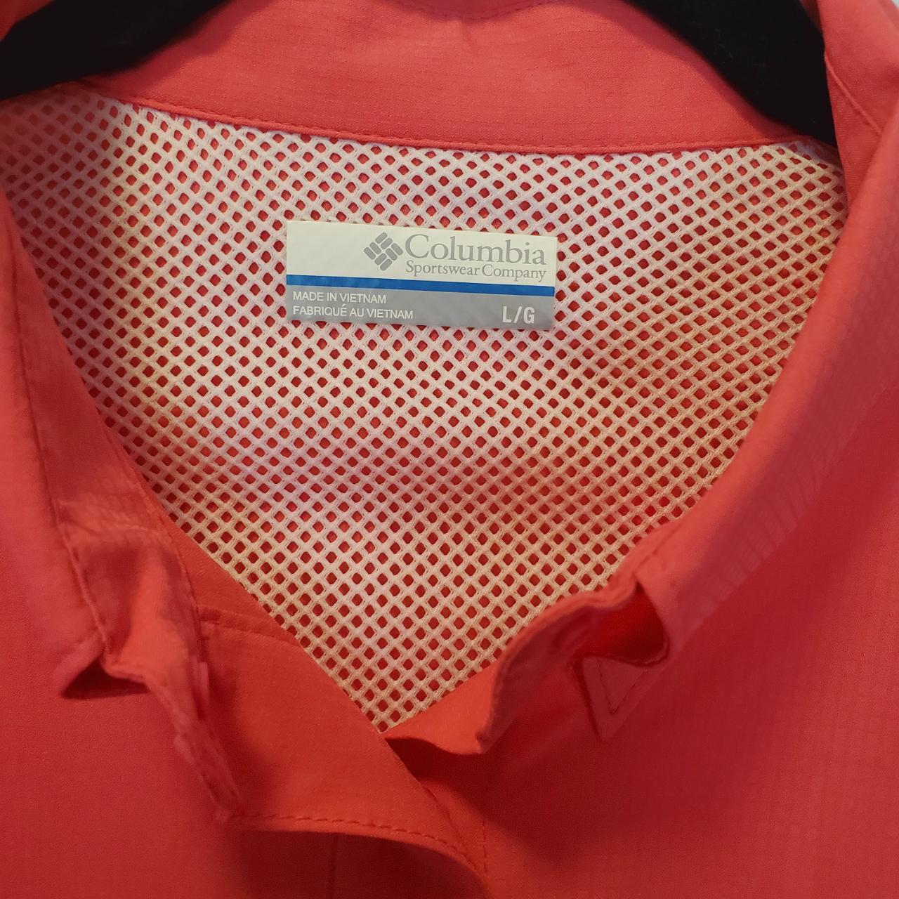 Columbia Outdoor Spf Fishing Shirt Pink... Depop