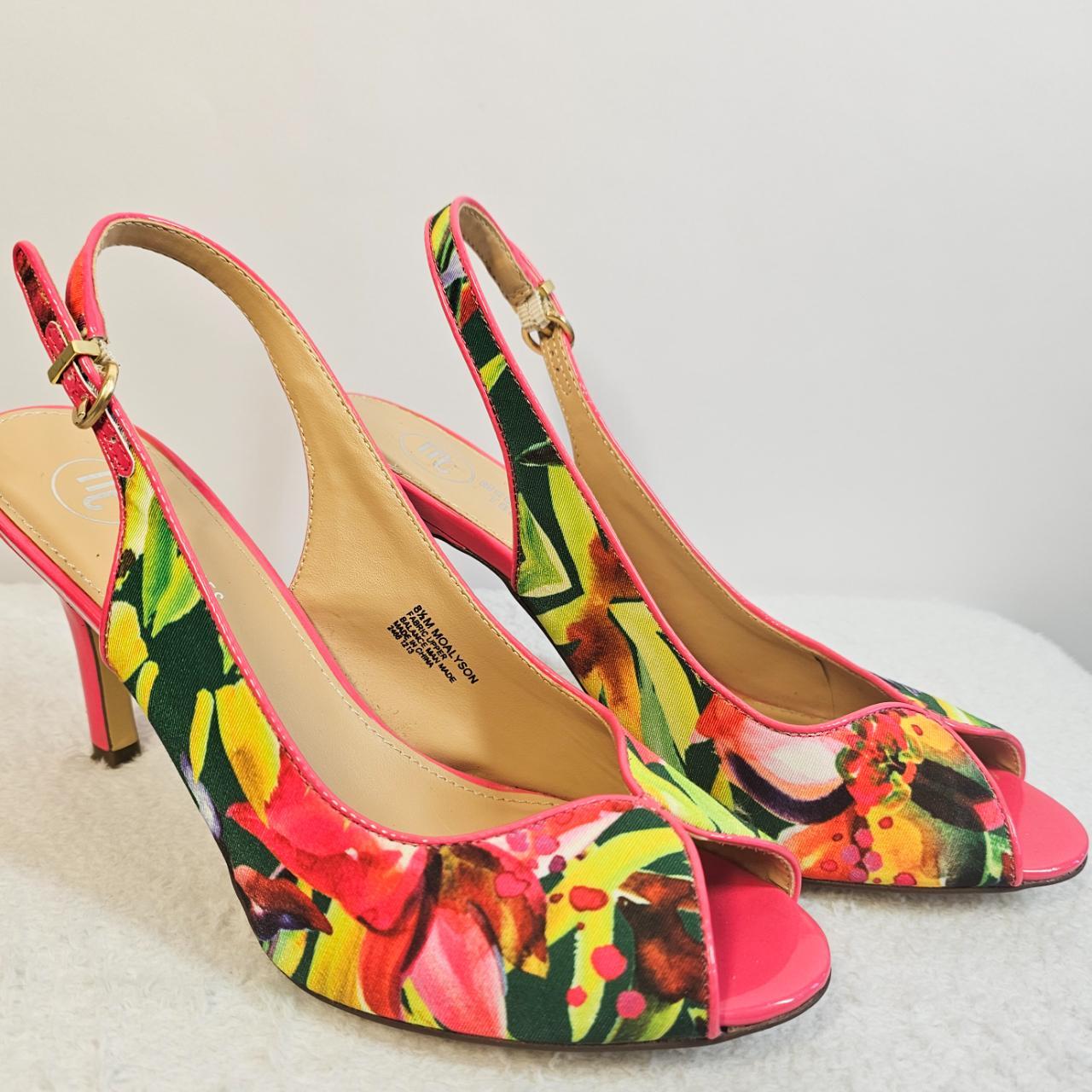 Mootsies Tootsies | Alyson Tropical Floral Peep Toe... - Depop