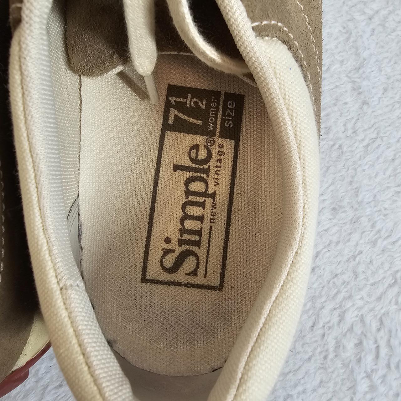 Simple Suede Taupe Sneaker Shoes Size 7.5 Pre-loved... - Depop