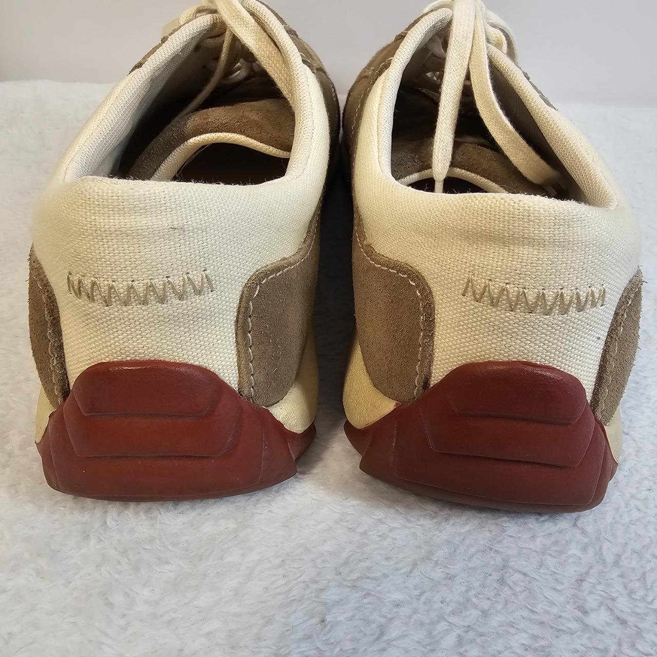 Simple Suede Taupe Sneaker Shoes Size 7.5 Pre-loved... - Depop