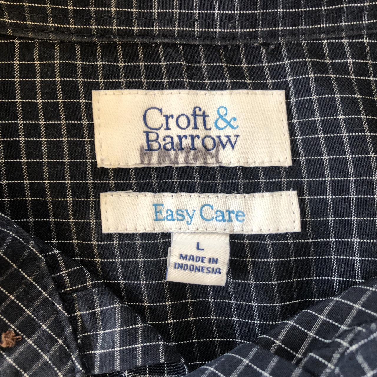 Causal plaid navy blue button-up shortsleeved shirt,... - Depop