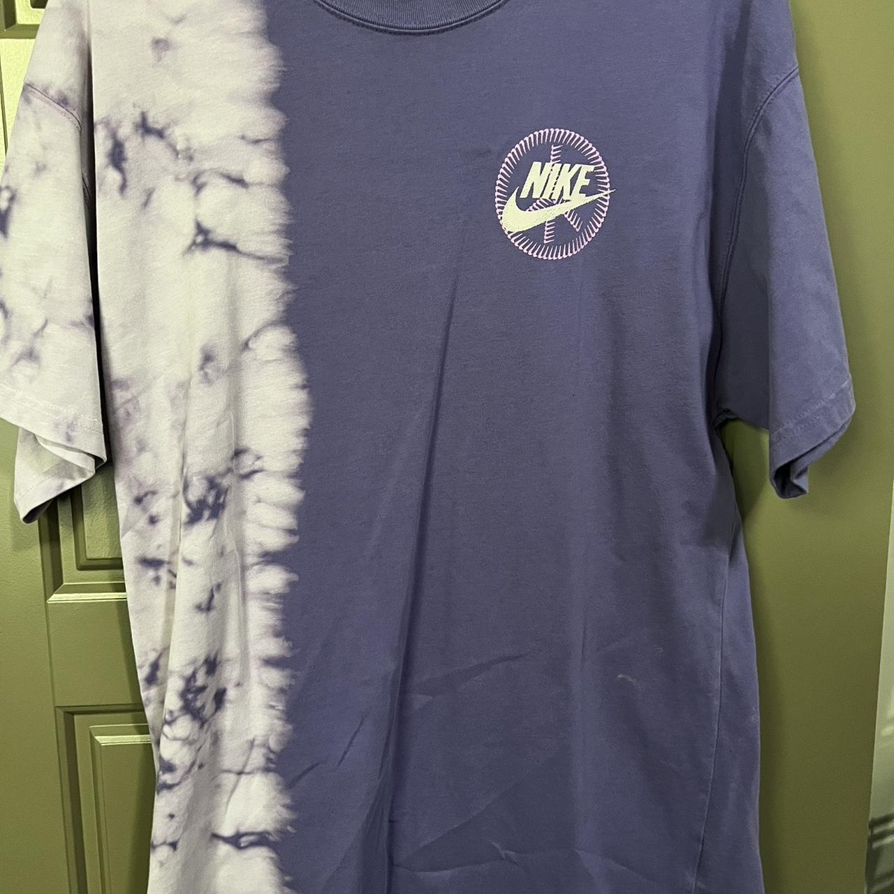 nike purple tie dye shirt