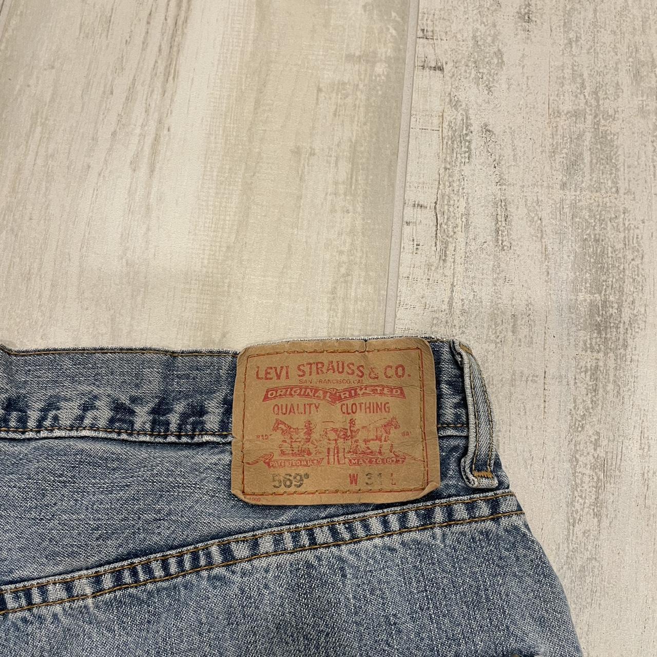 Levi’s 569 baggy jorts similar too 550 jorts denim... - Depop