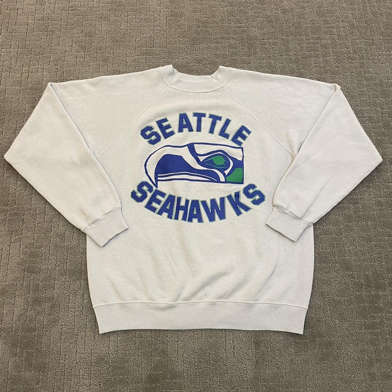 Super sick vintage 80s Seattle Seahawks crewneck.... - Depop