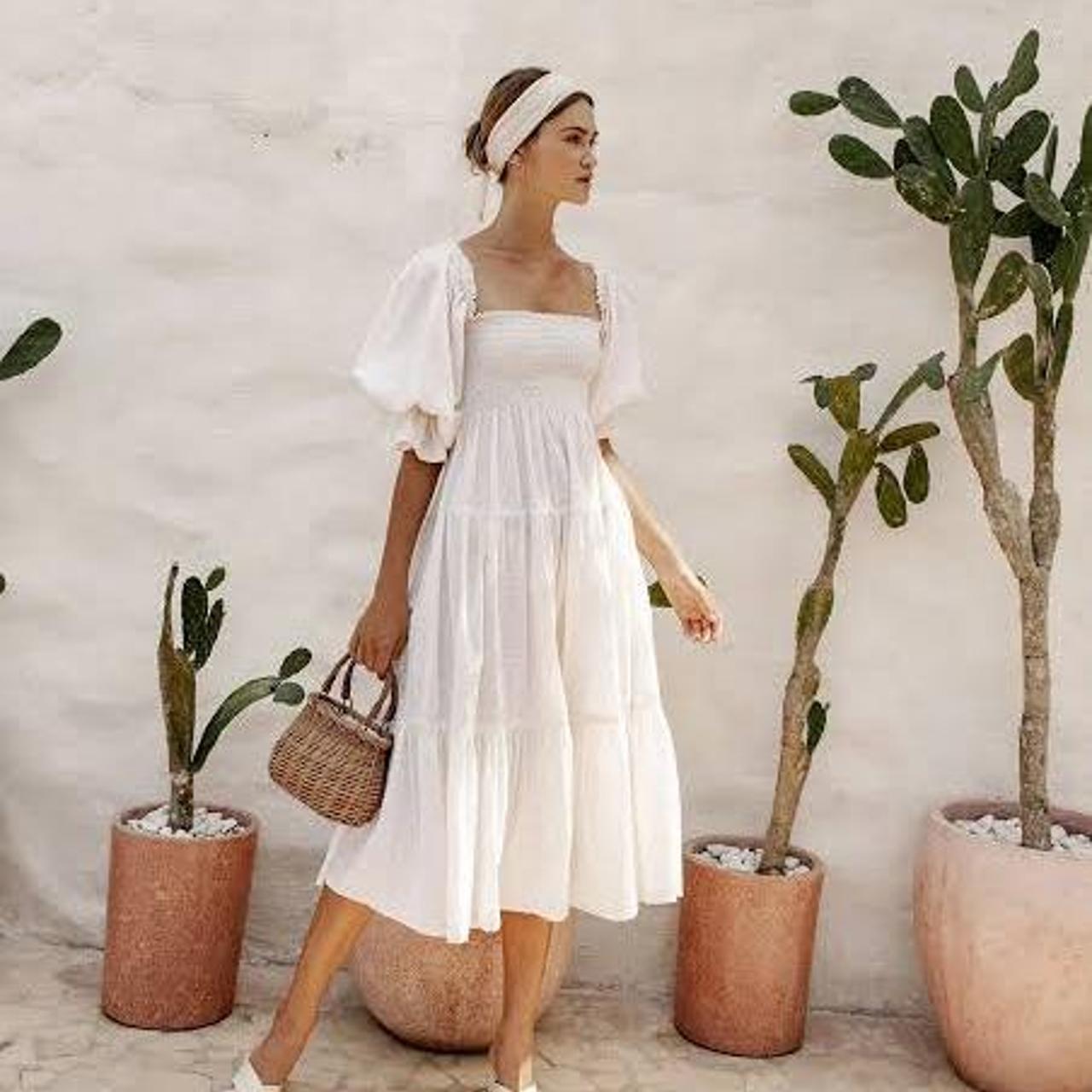 Bird and Kite Isabella Dress in Rose Milk Size XS/AU... Depop