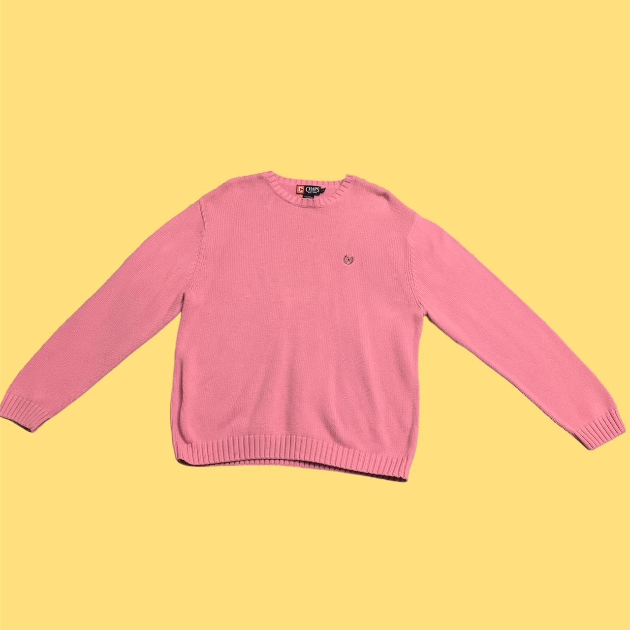 Chaps Men's Pink Jumper Depop