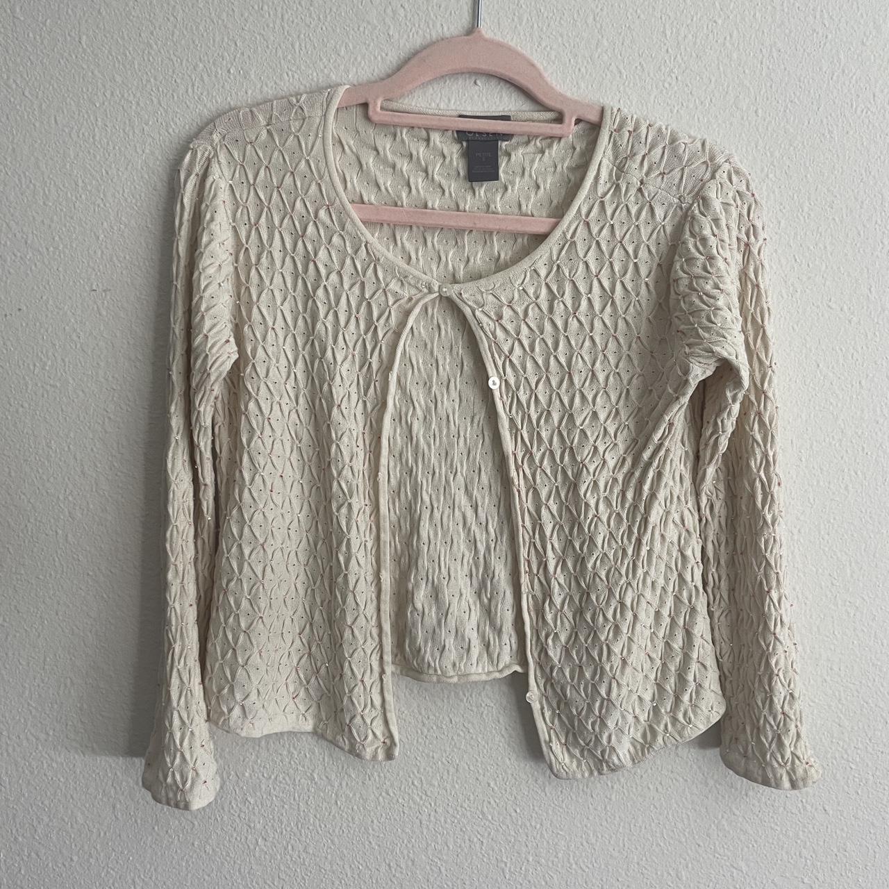 Women's Cream Cardigan | Depop