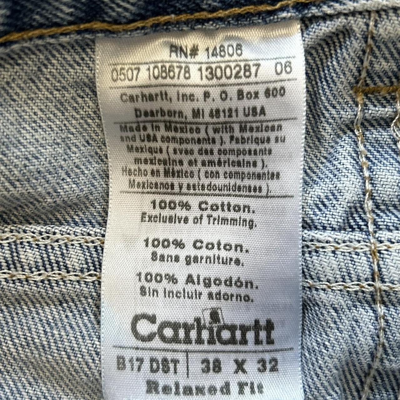 2007 Carhartt Light Wash Jeans Beautiful wear on... - Depop