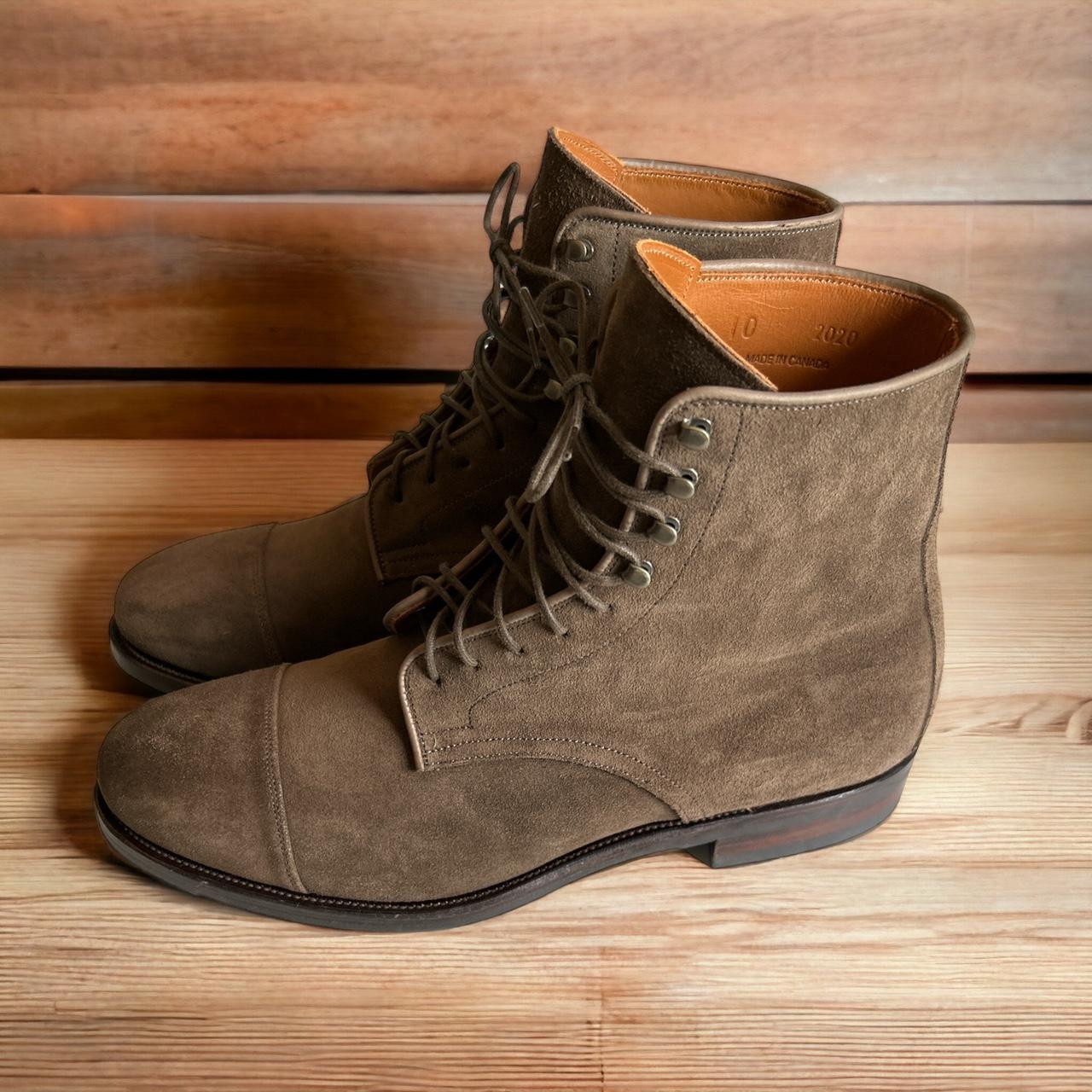 Viberg Halkett Boot Acero Janus Calf Suede Like... Depop