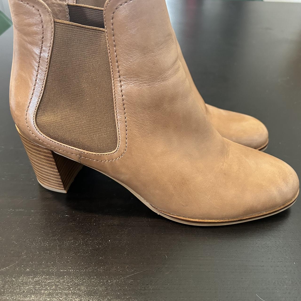 Jo Mercer Franko Mid Ankle Boots tan leather. Size... Depop