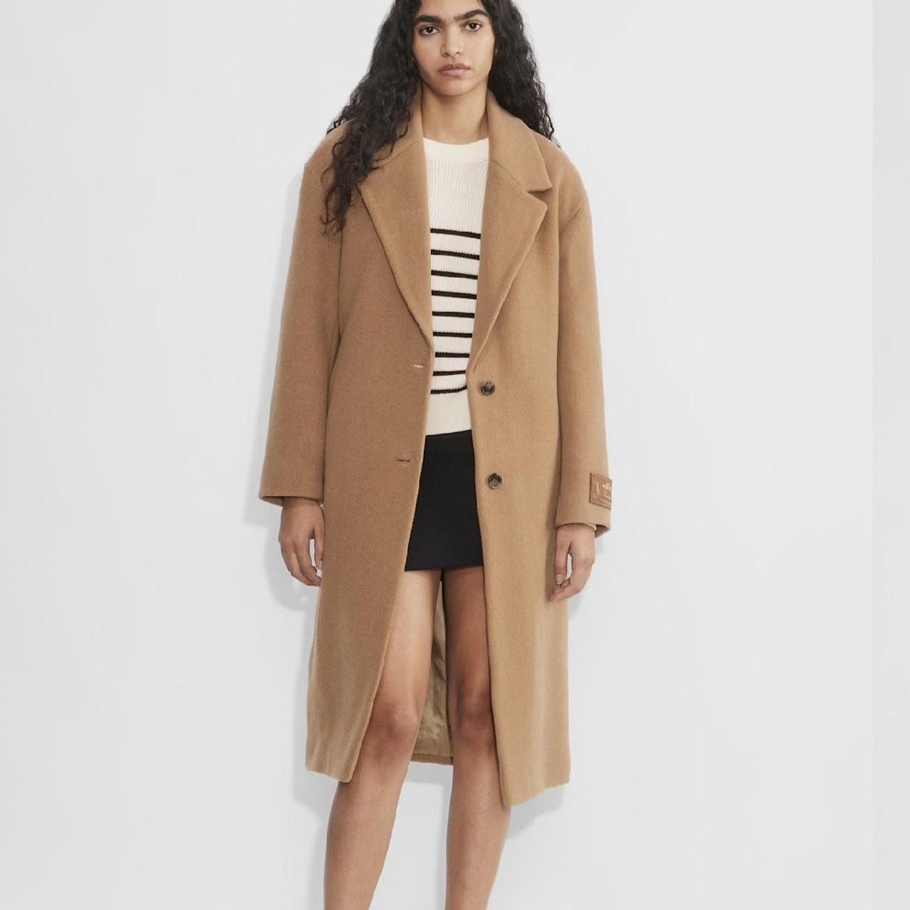 Aritzia Wilfred The Only Coat in Classic Camel Depop