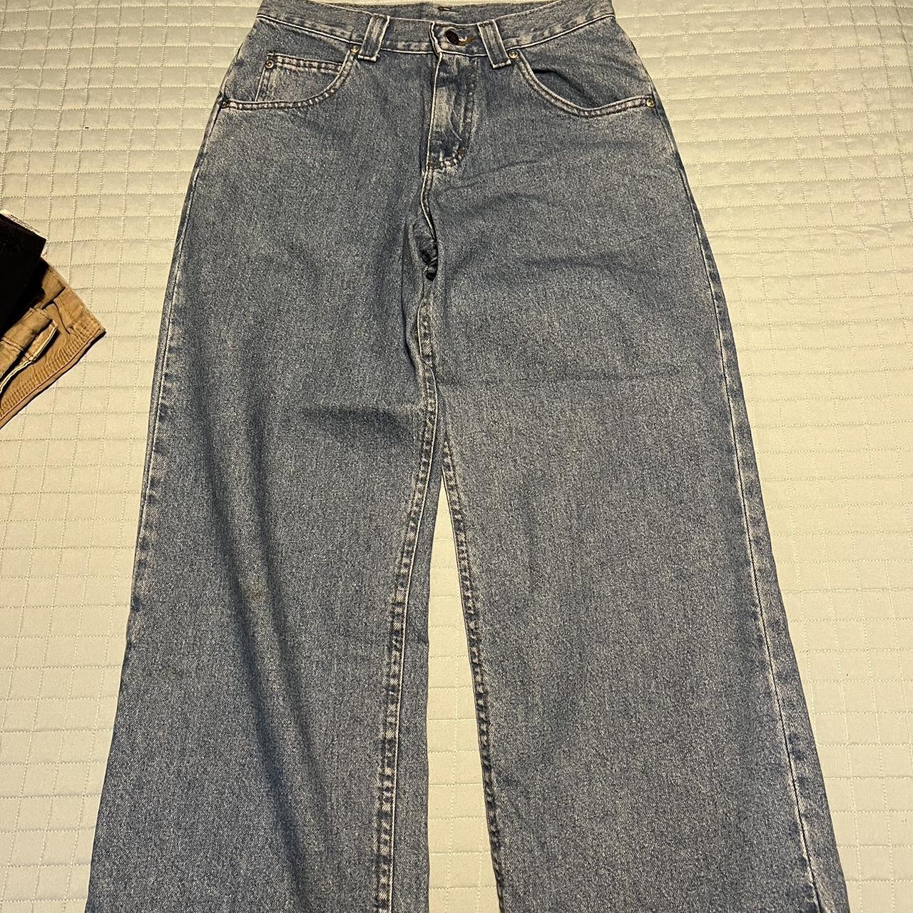 vintage skating lee pipes jeans size 29 baggy fit - Depop