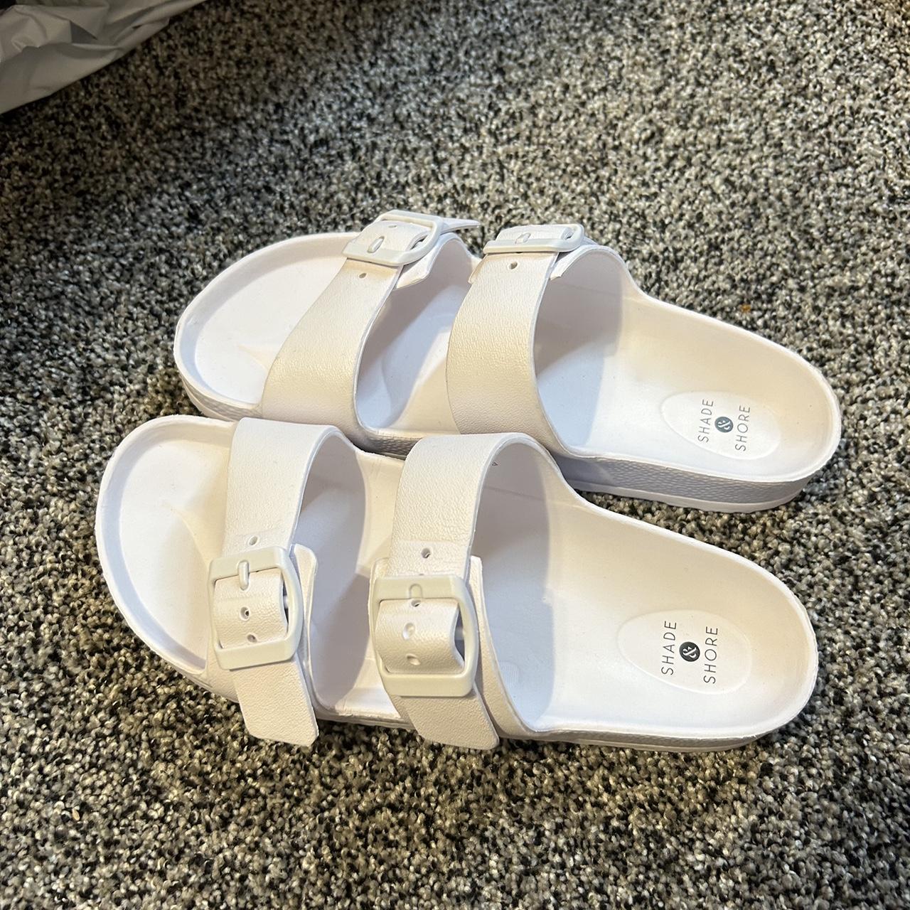 Shade and shore white sandals new arrivals