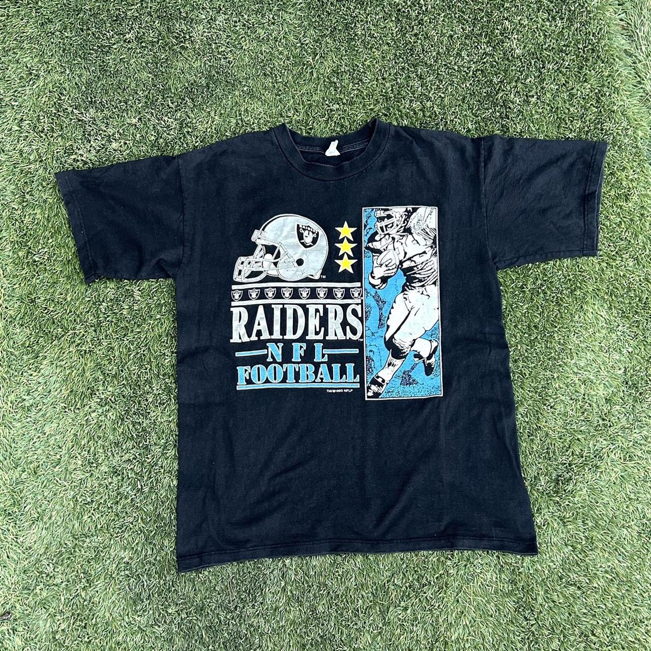 VTG Nike Oakland Raiders Las Vegas Football T-shirt - Depop