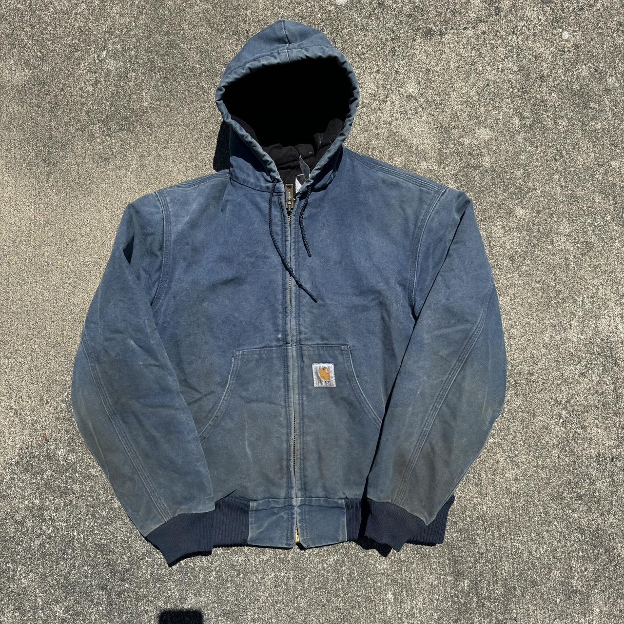 Vintage 2024 Carhartt blue hoodie medium