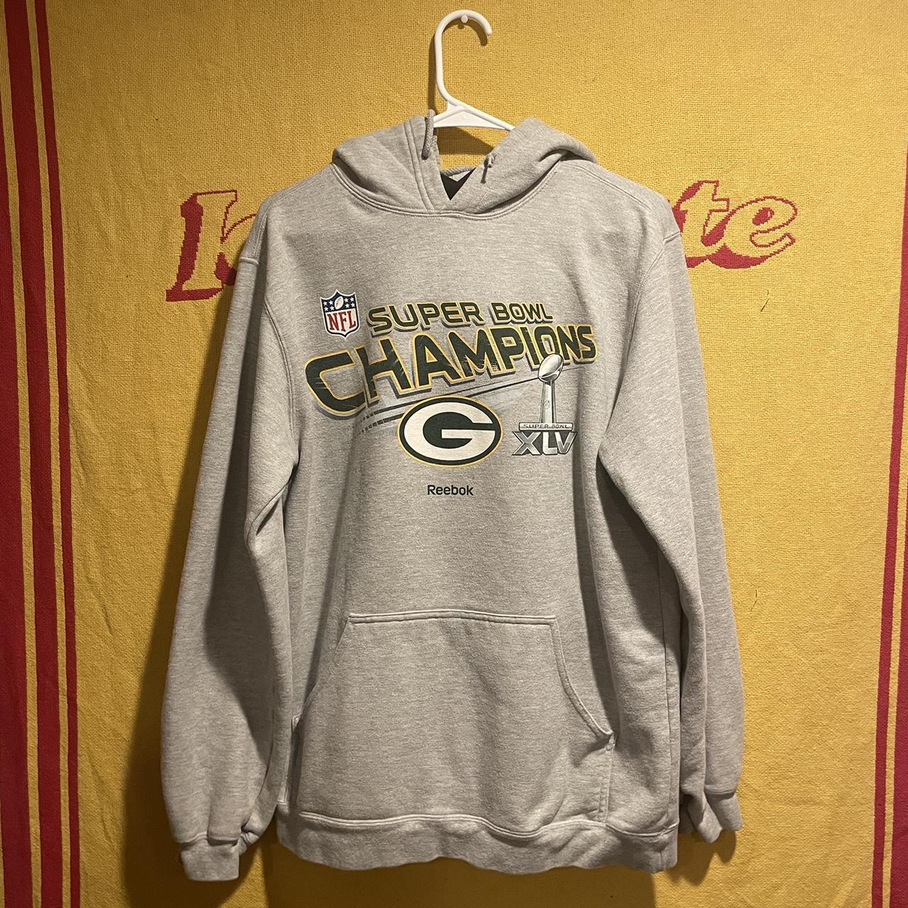 Green Bay Packers Super Bowl XLV Hoodie Sweatshirt in Men's Size Medium