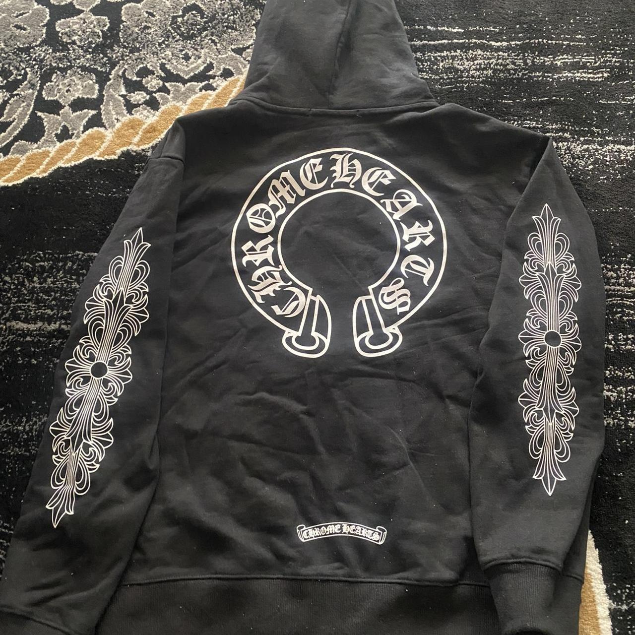 Chrome Hearts Men's Black Hoodie | Depop