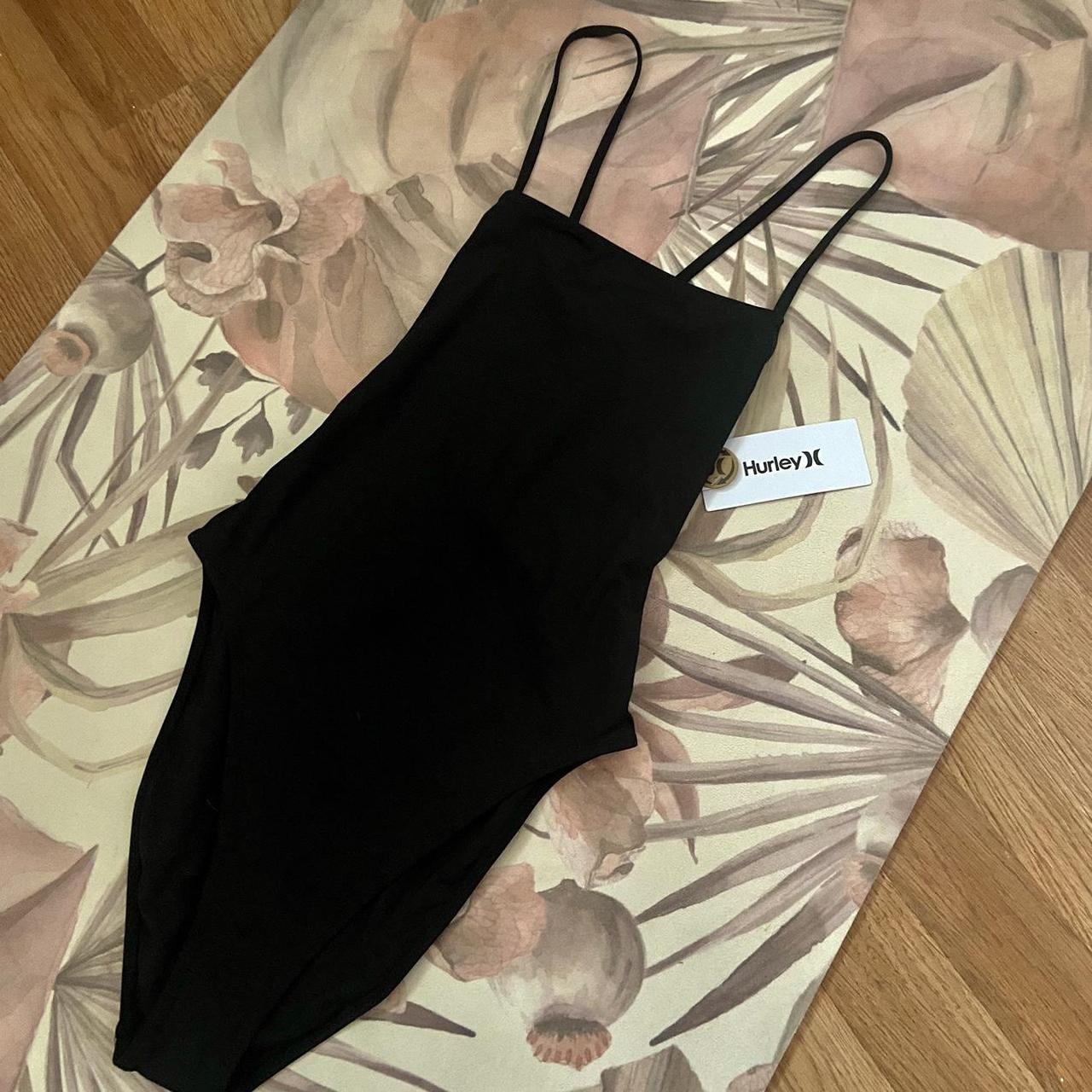 Hurley solid square neck moderate one piece NWT - Depop