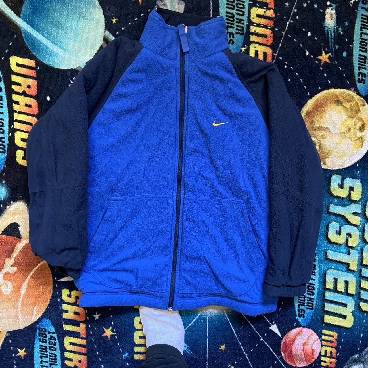 Y2K Vintage Early 2000s Reversible Nike Jacket Size... - Depop