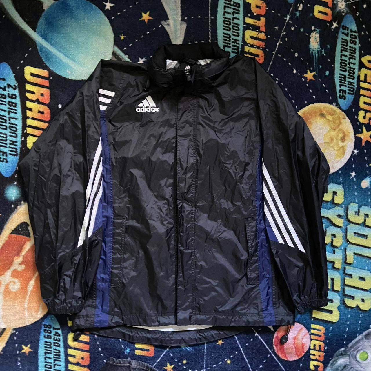 Adidas clearance navy windbreaker