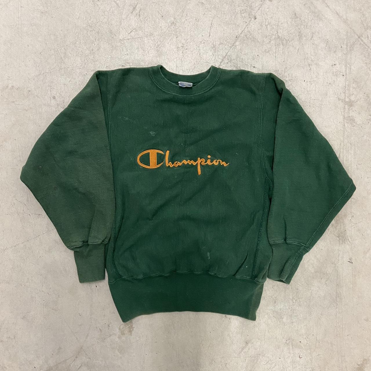 Champion sweater dark green 90's sale