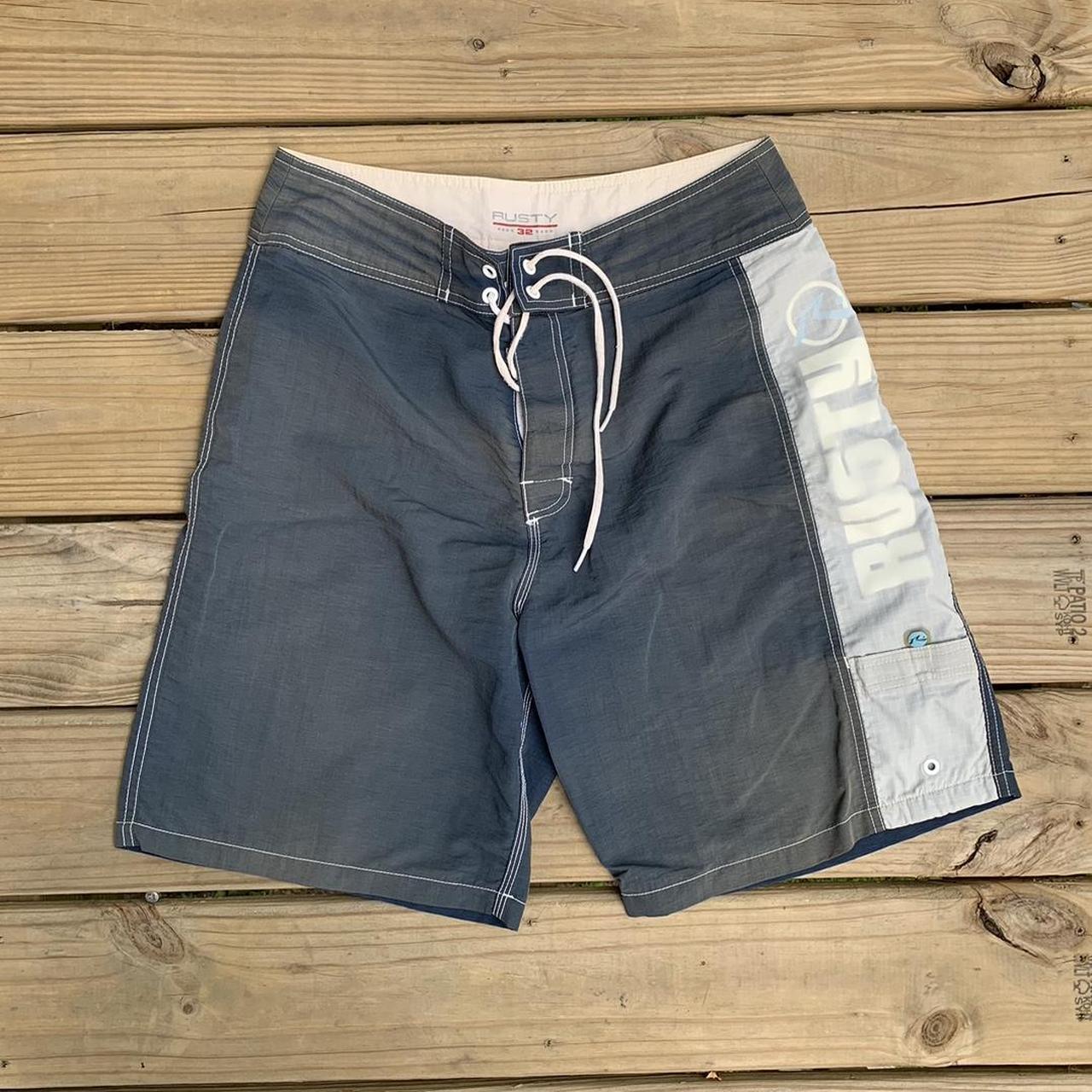 Y2K Rusty Swimming Trunks Size 32 GREAT... - Depop