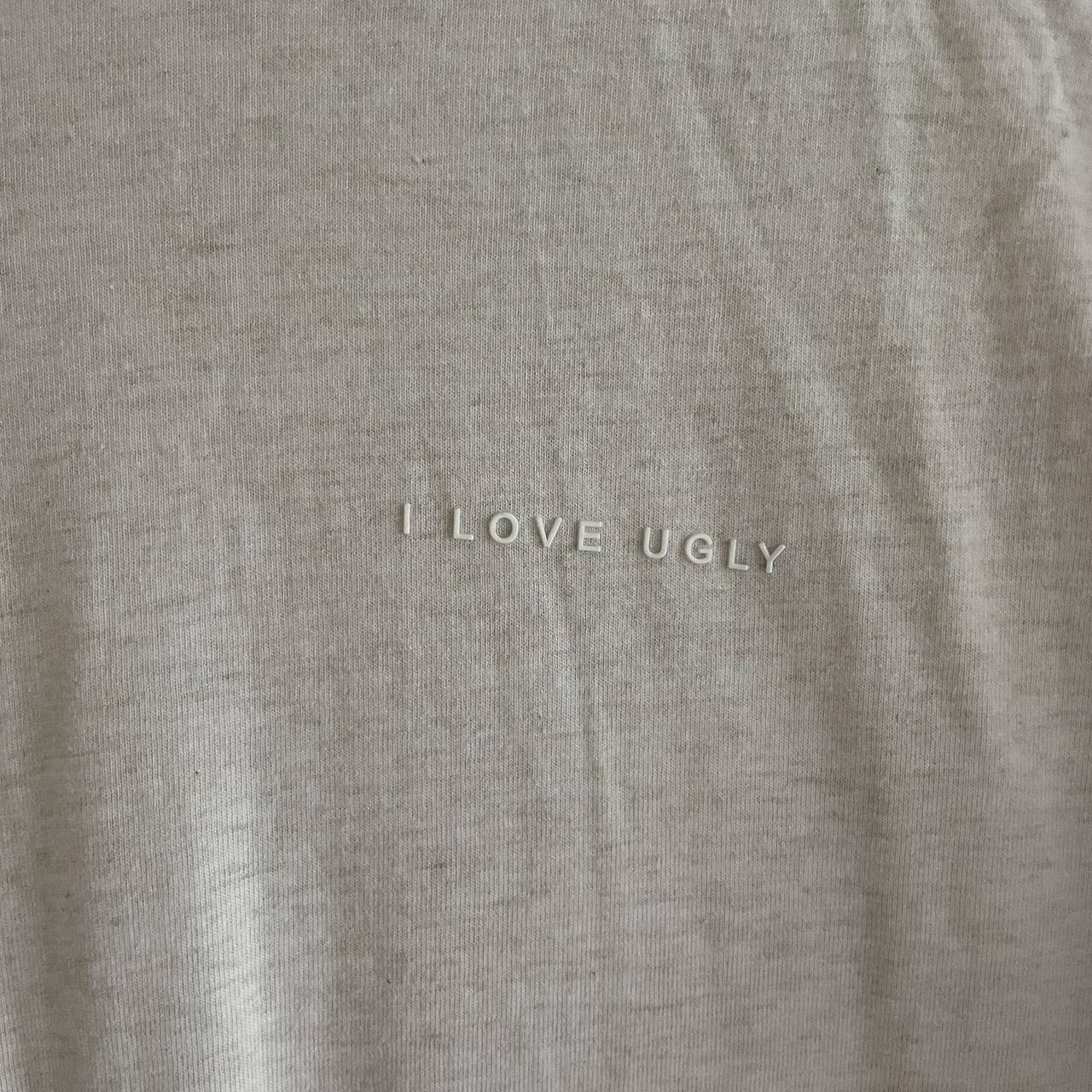 MENS I love ugly Tshirt Cream Size M - Depop