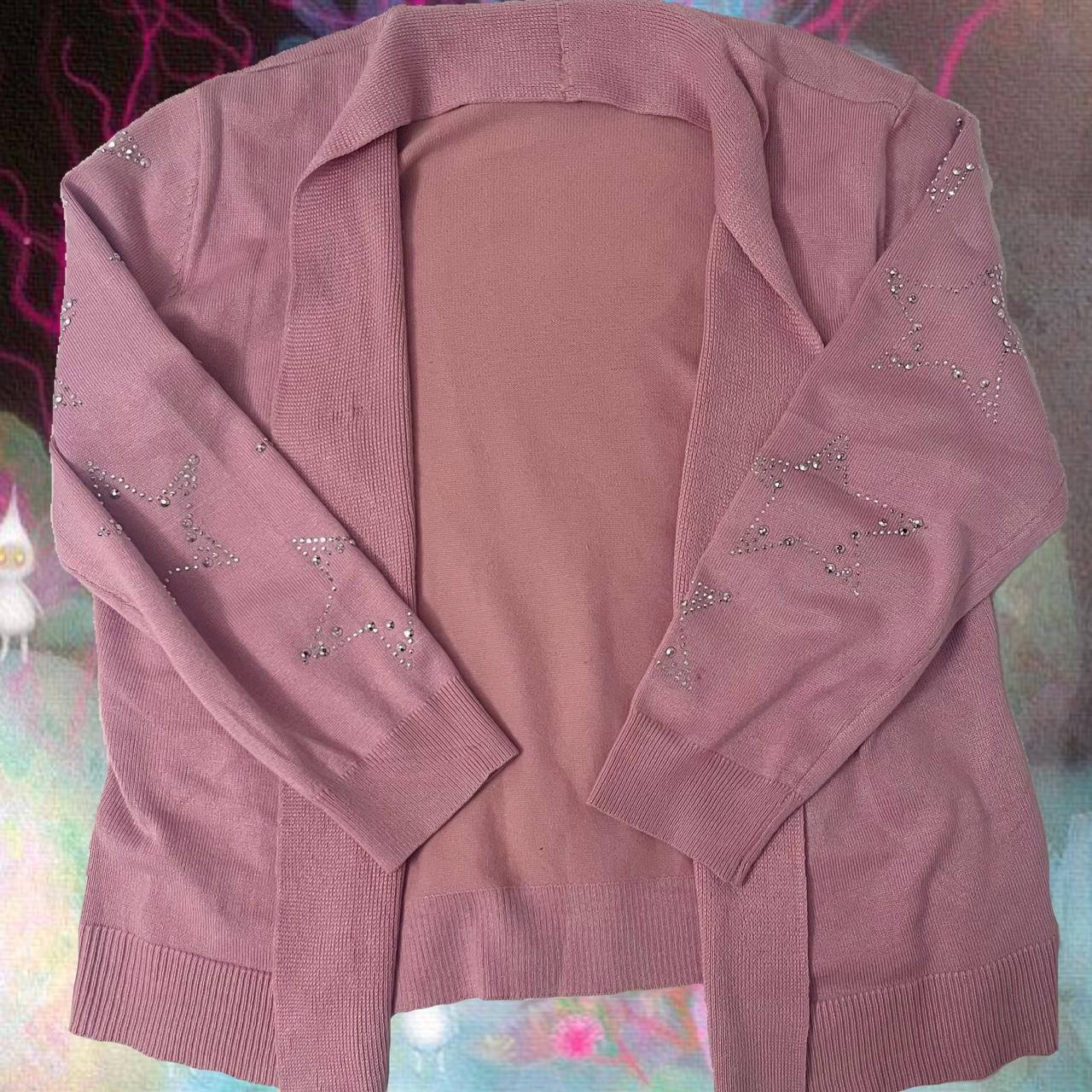 Fashion pink dressy cardigan