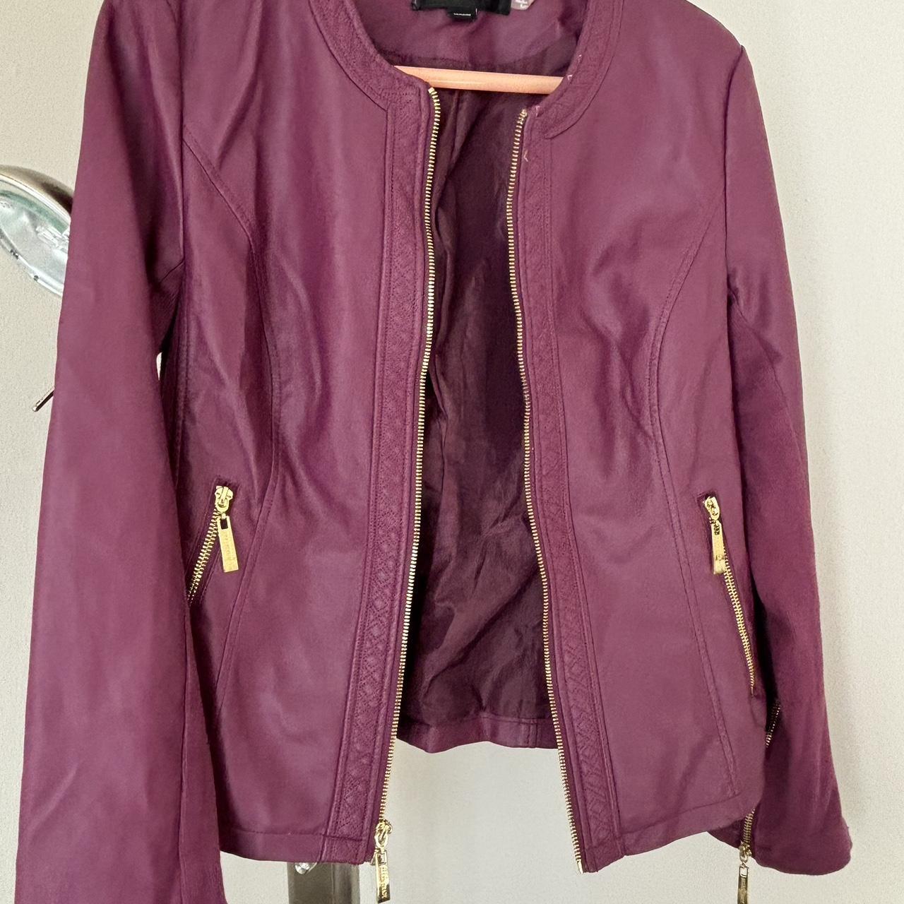 Ellen Tracy Women's Polyester Jacket - Burgundy/P… - image 2