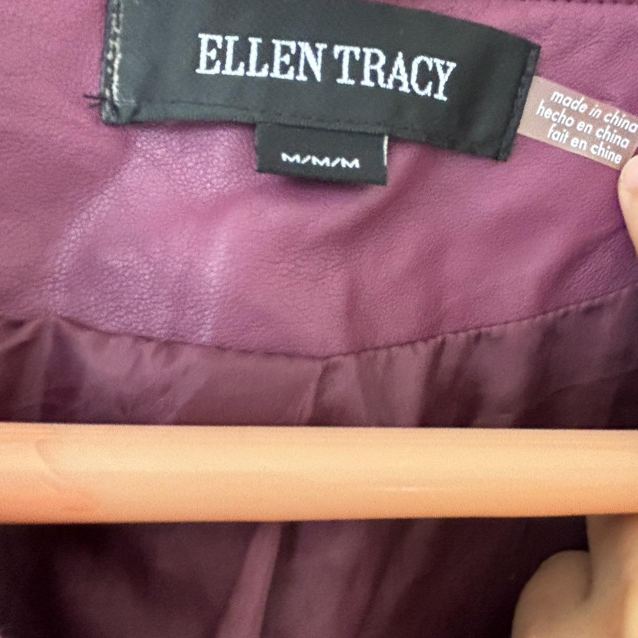 Ellen Tracy Women's Polyester Jacket - Burgundy/P… - image 4